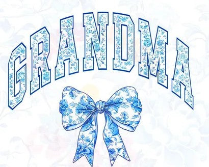 Grandma Floral Toile Tee or Sweatshirt