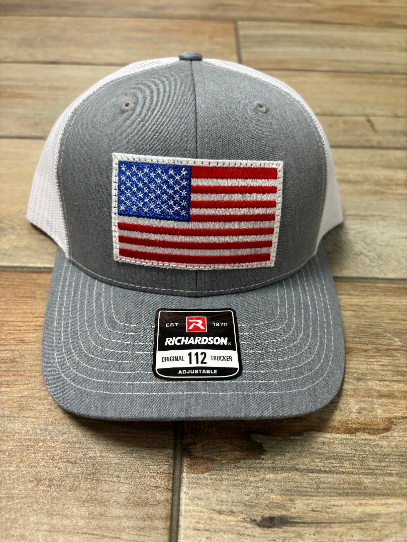American Flag Patch Hats in Different Colors