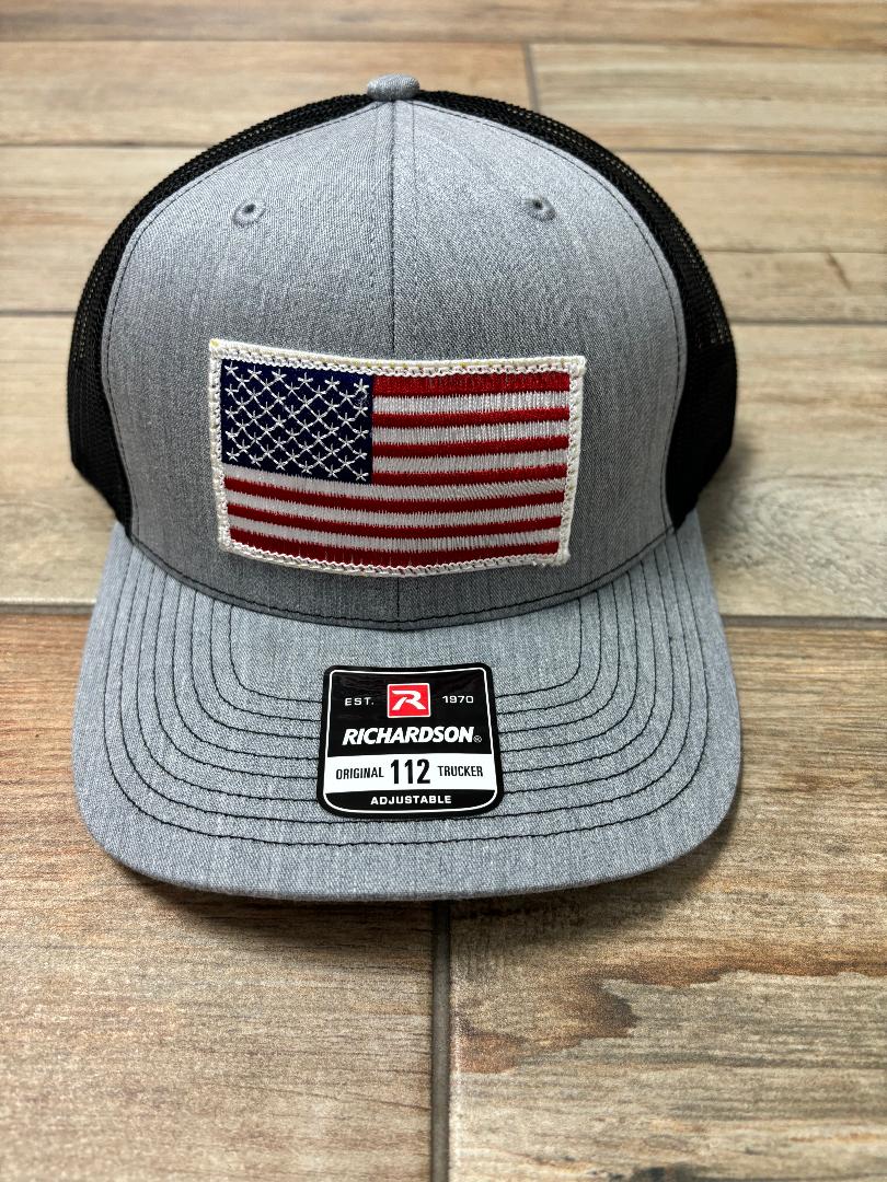 American Flag Patch Hats in Different Colors