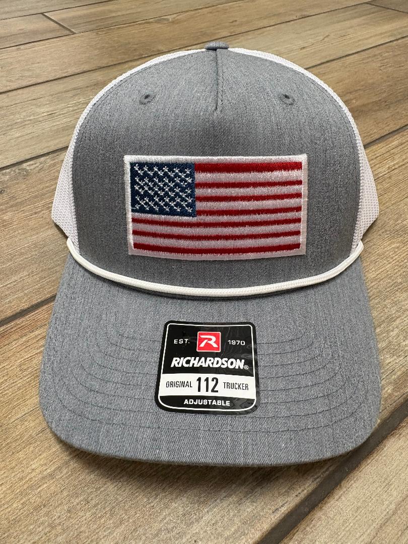 American Flag Patch Hats in Different Colors