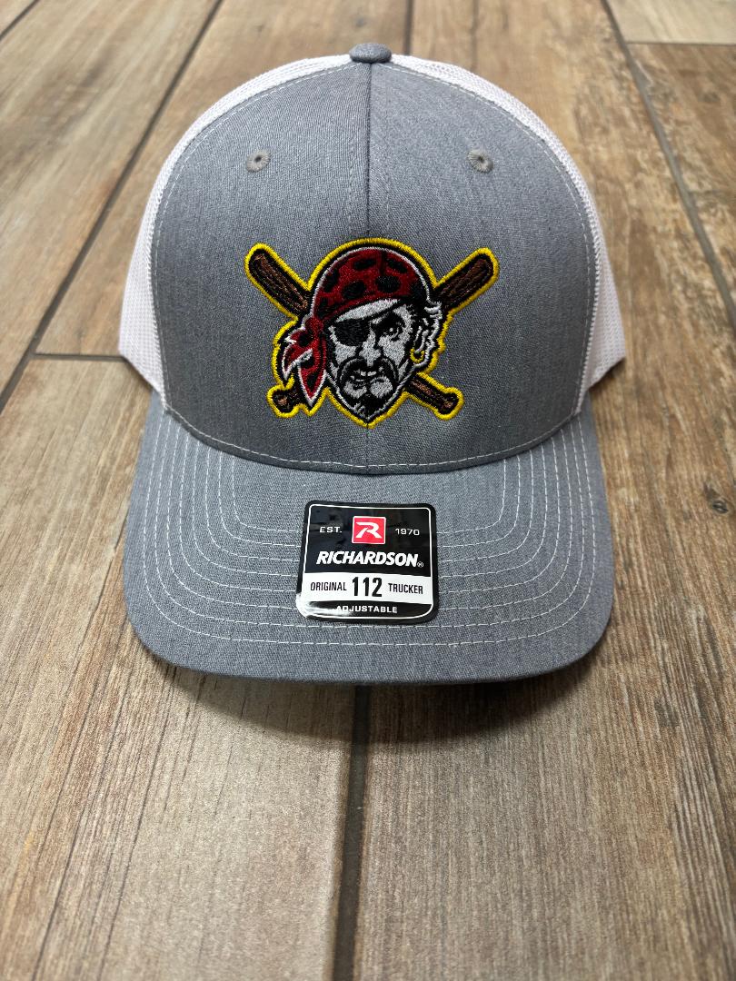 Richardson 112 Trucker Hat with Pirate Head with Bats