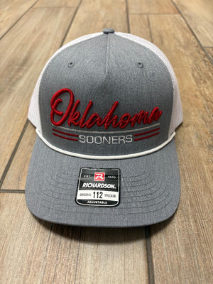 Oklahoma Sooners Script Triple Lined Hats