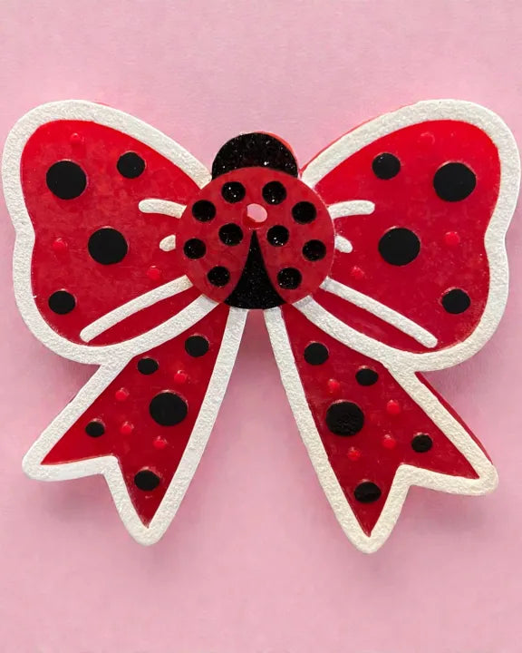 Ladybug Bow Car Freshies