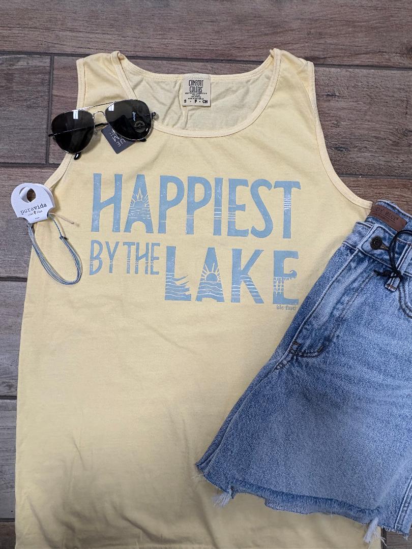 Happiest by the Lake Graphic Tee or Tank