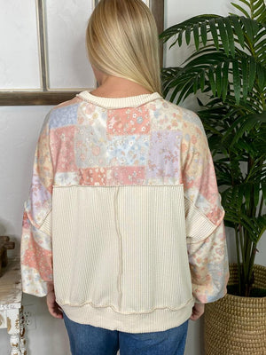 Printed Quilted Top in 2 Colors S-3XL