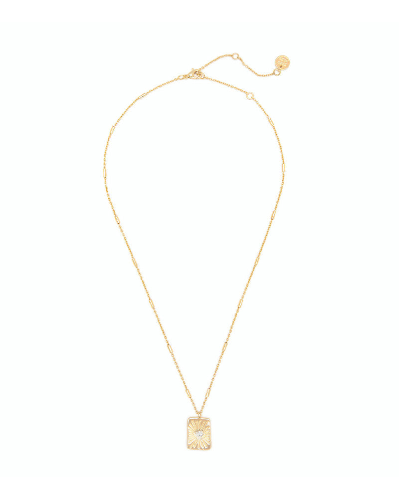 Pura Vida Gold Heart Burst Pendant Necklace