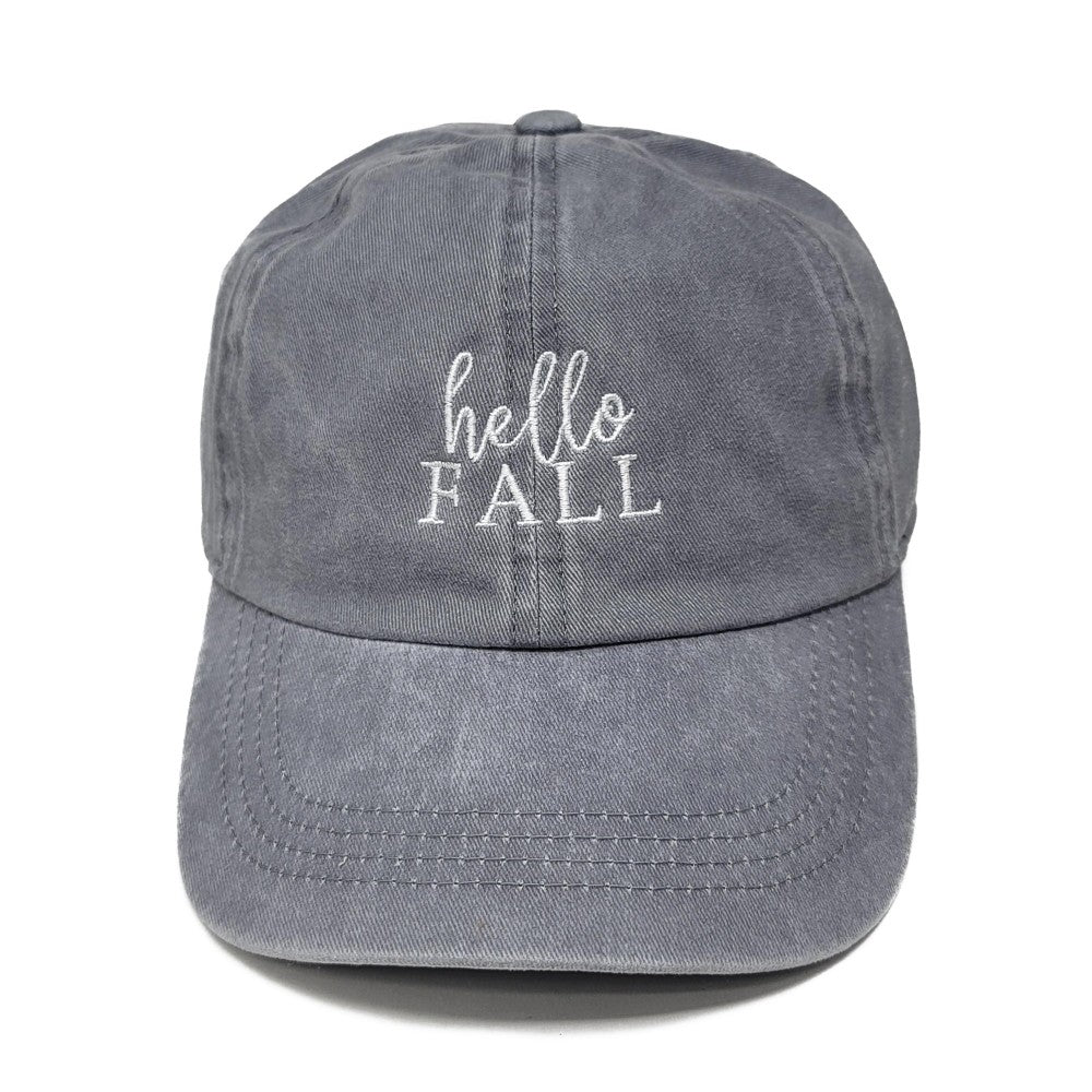 Hello Fall Unstructured Hats