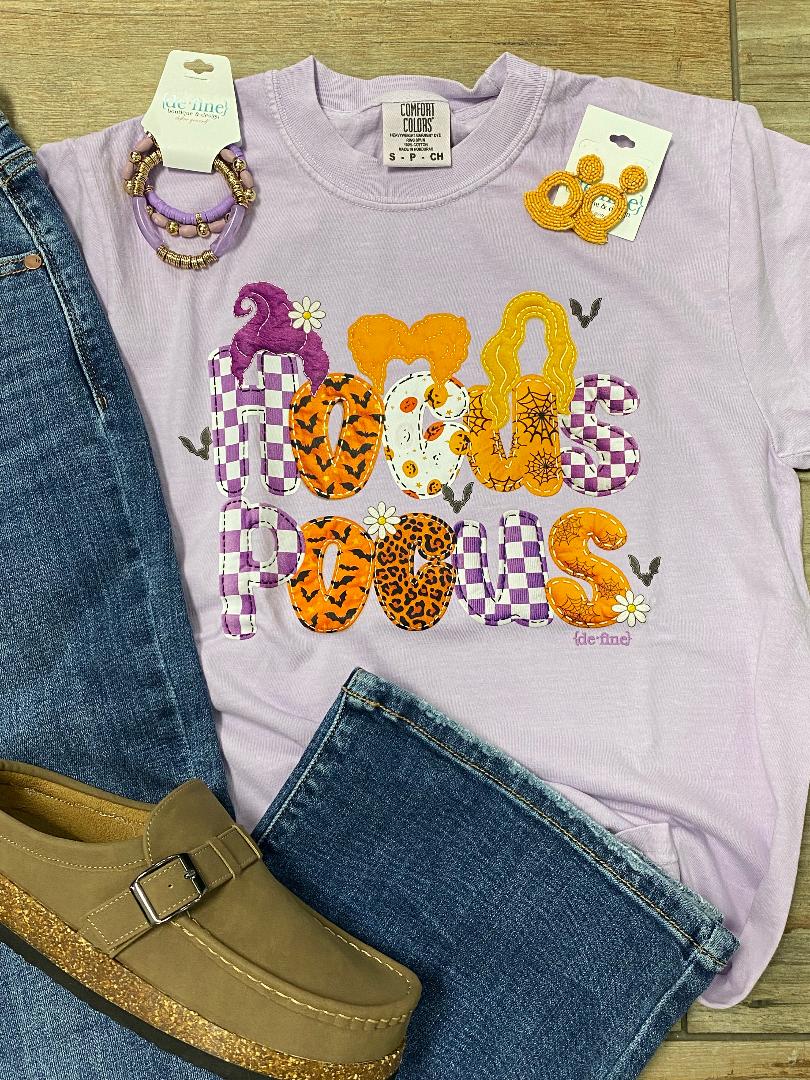 Hocus Pocus Quilted Look Graphic Tee
