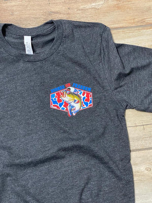Hooked on Freedom Bass Patriotic Graphic Tee