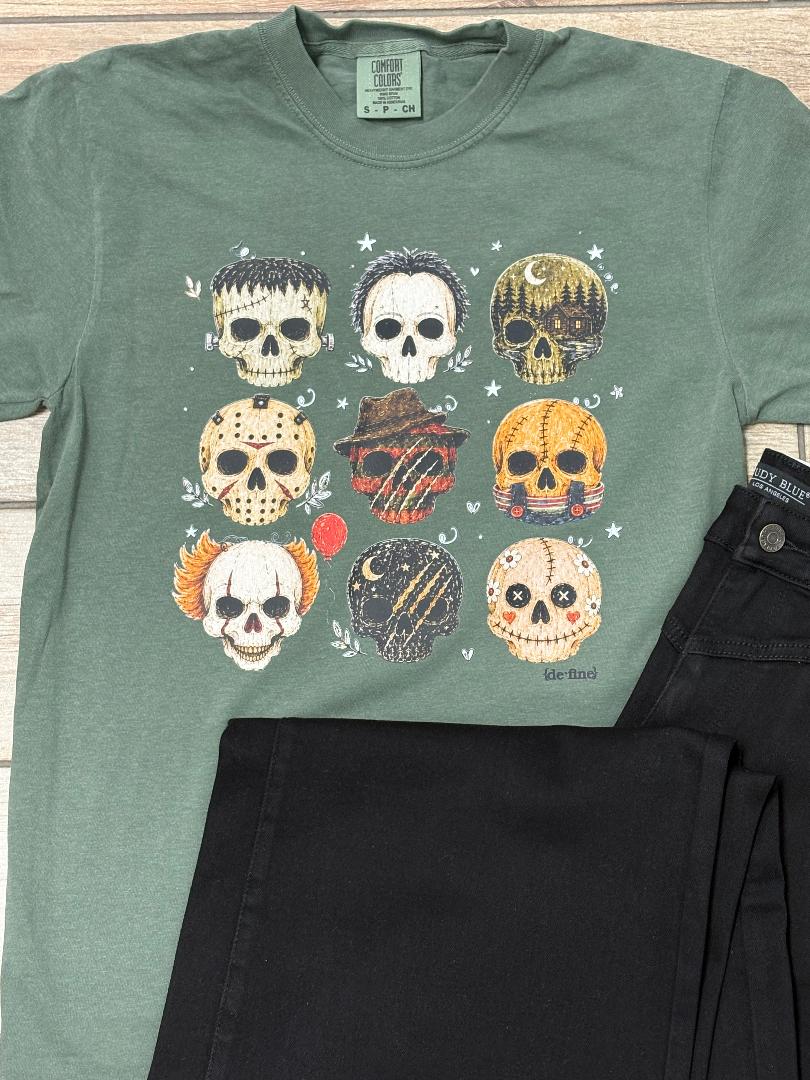 Horror Skulls Graphic Tee