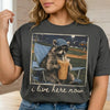 I Live Here Now Ballfield Raccoon Graphic Tee