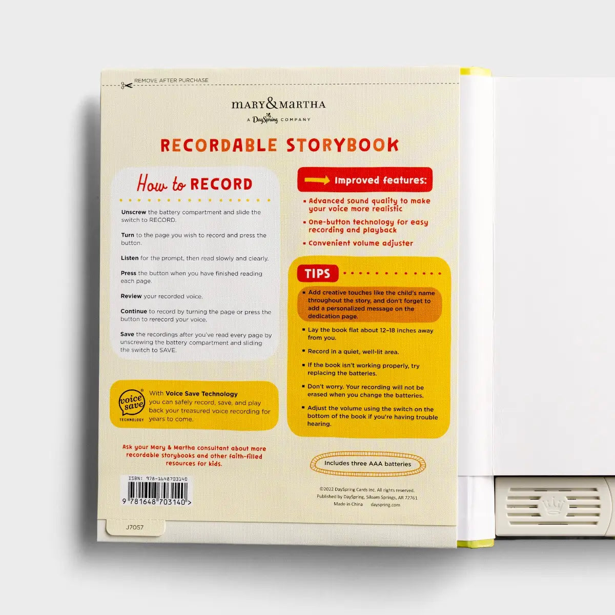 DaySpring I Love You Head to Toe Recordable Storybook