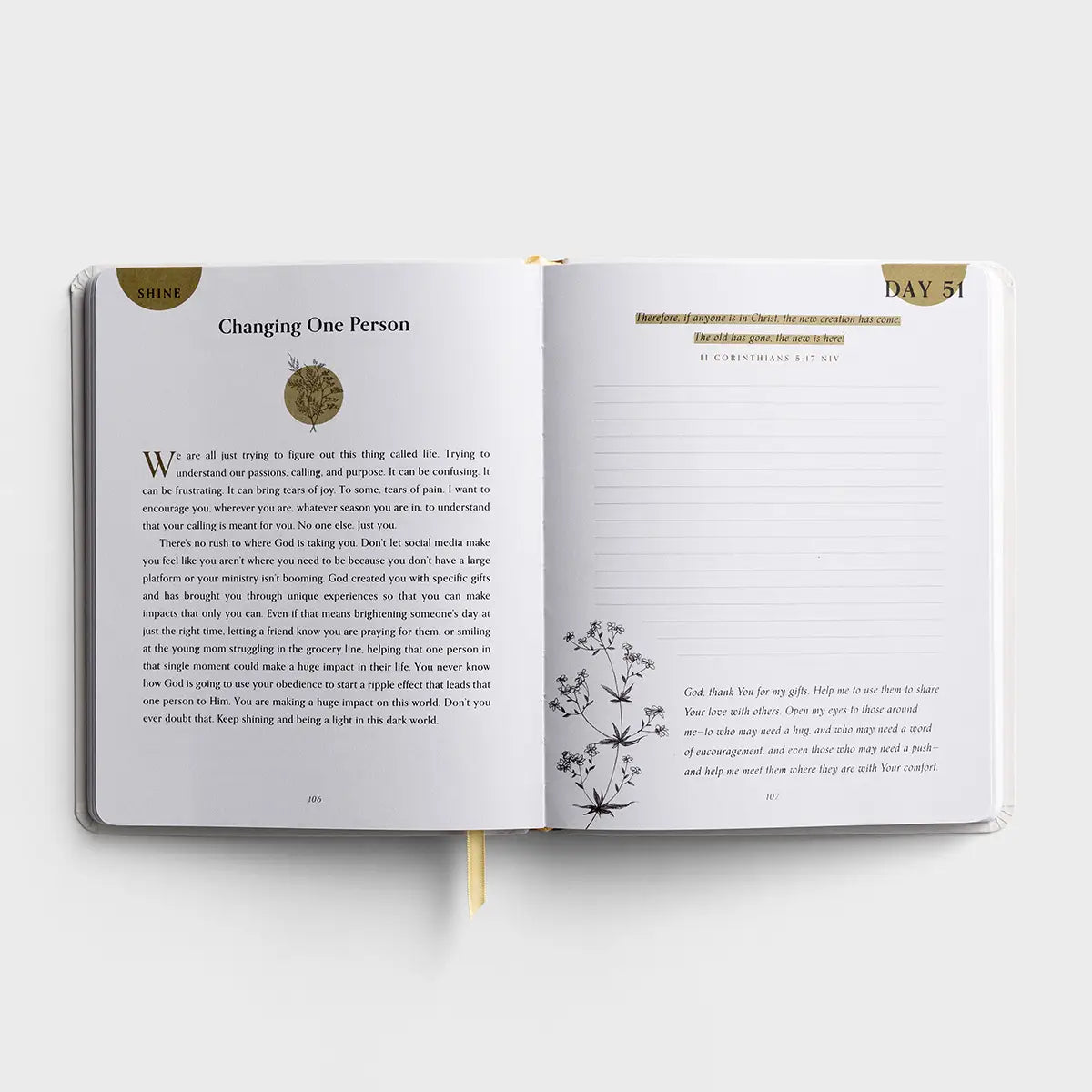 DaySpring Sopha Rush - 100 Days of Living Deeply Rooted - Devotional Journal