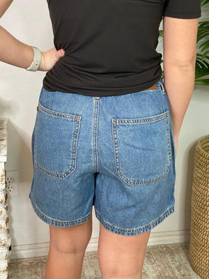 Judy Blue HW Baggy Shorts Featherweight