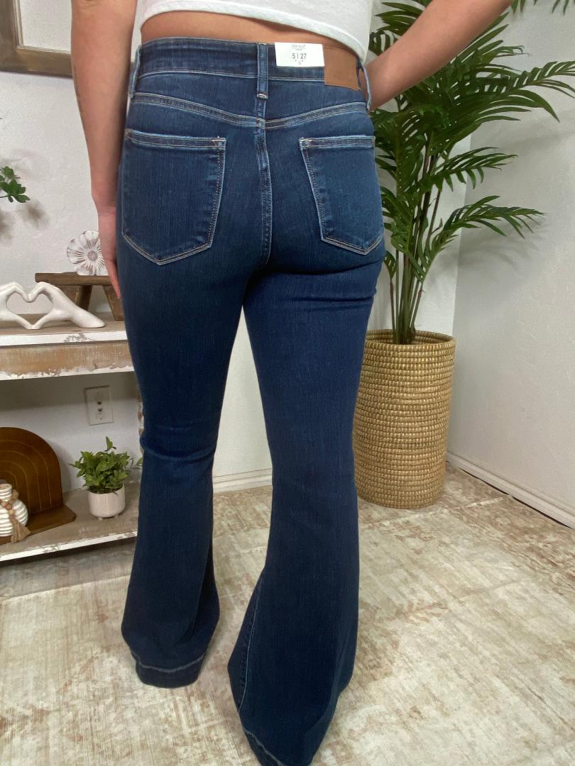 Judy Blue HW Trouser Flare Jeans in Regular & Curvy