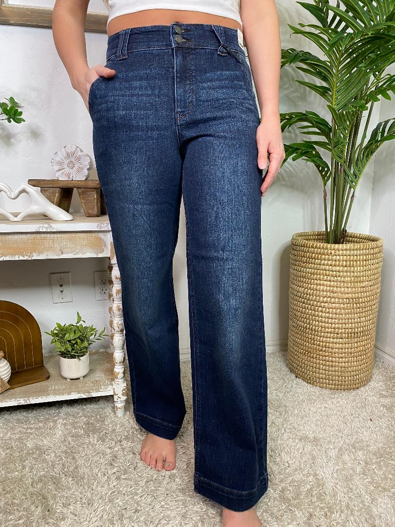 Judy Blue High Waist Wide Leg Jeans
