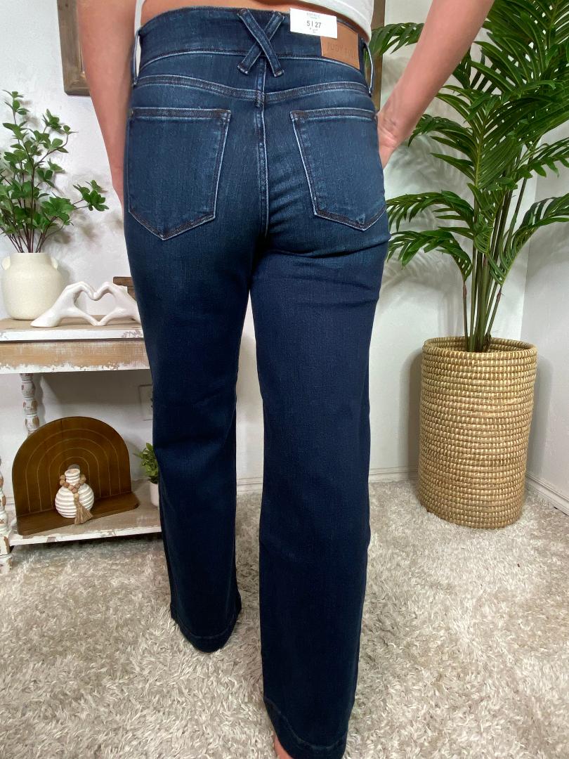Judy Blue High Waist Wide Leg Jeans