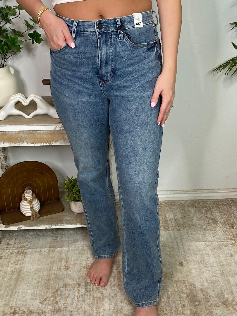 Judy Blue Tummy Control High Waist Slim Straight Jeans