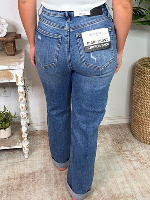 Judy Blue Boyfriend Jeans with Cuff