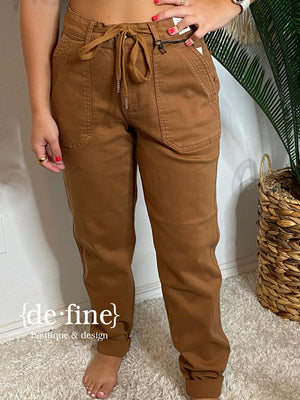 Judy Blue High Waist Camel Jogger