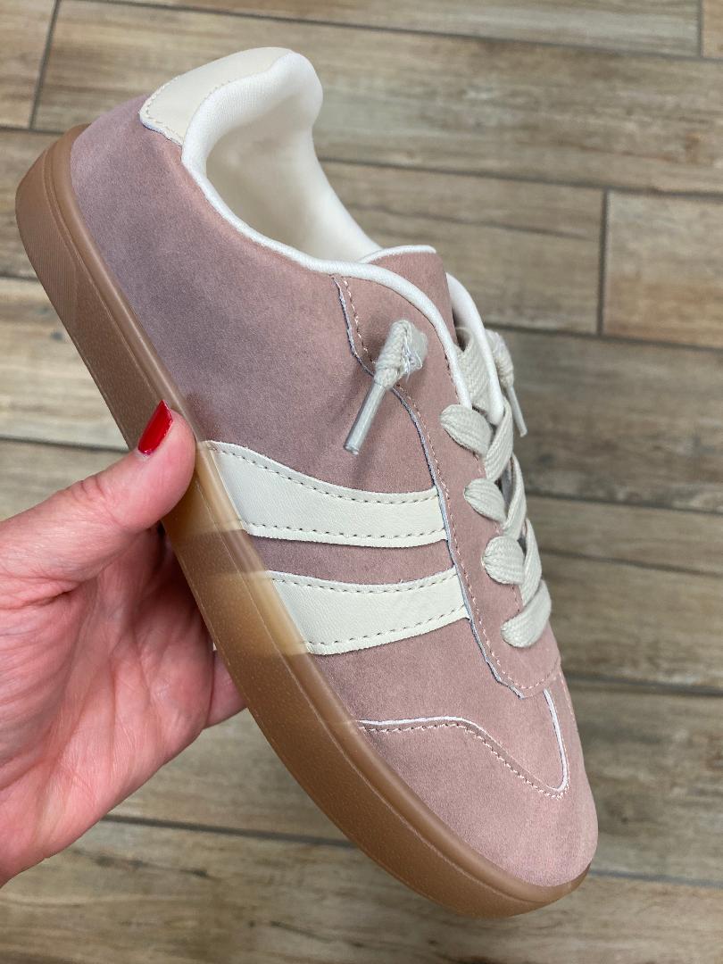 Jellypop Dusty Rose Suede Sneakers