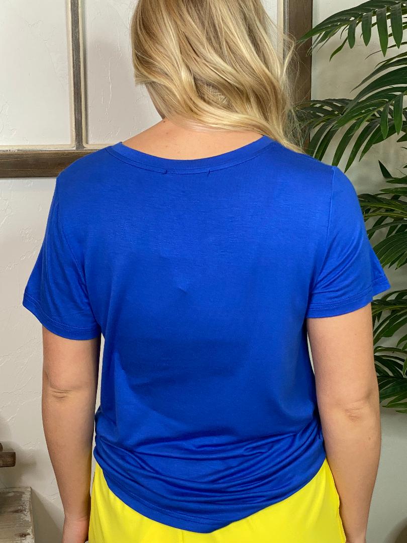 Royal Blue Basic Tee