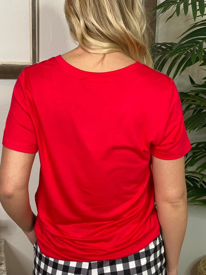 Red Basic Tee