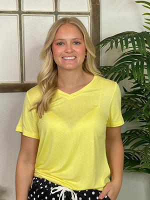 Butter Yellow Basic Tee
