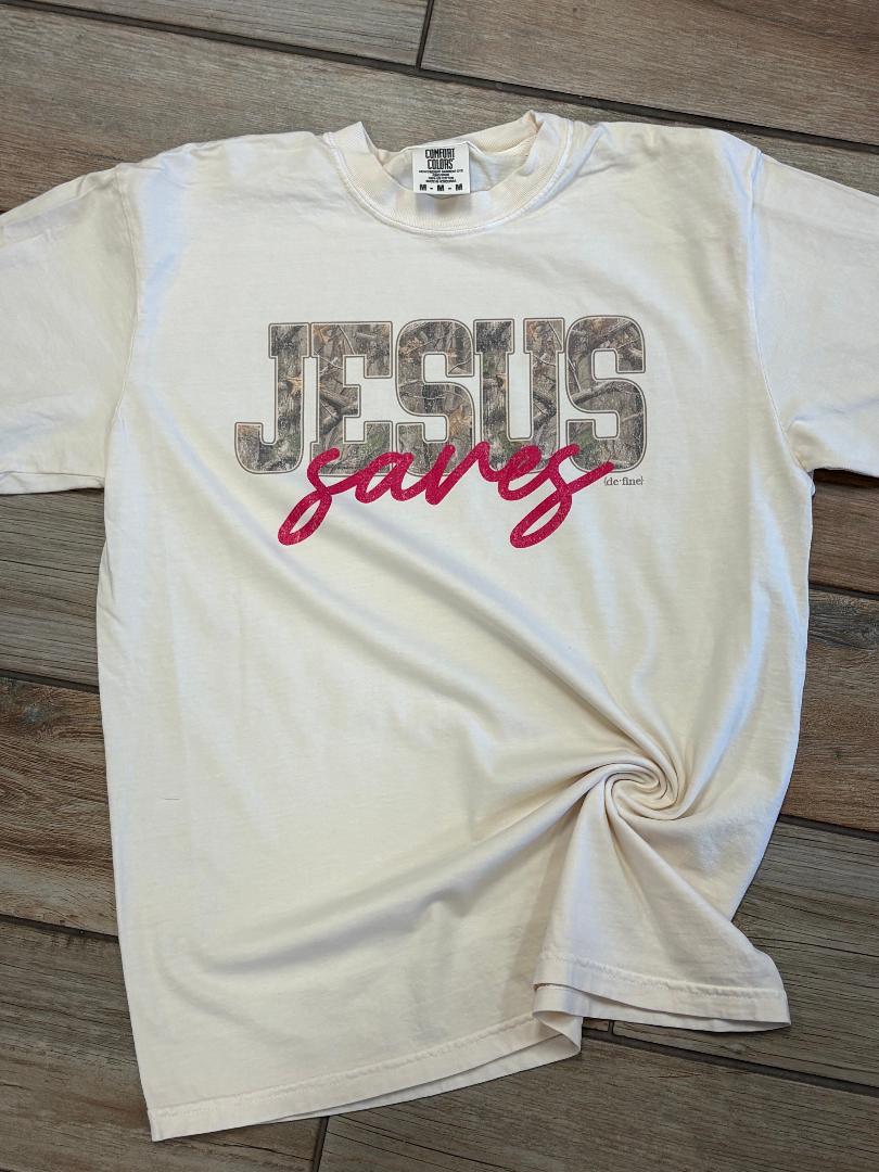 Jesus Saves Graphic Tee - Define Boutique