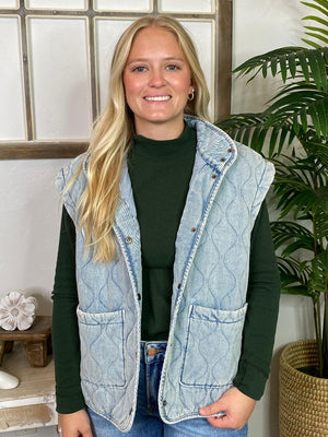 Mock Neck Long Sleeve Top in Hunter, White or Black