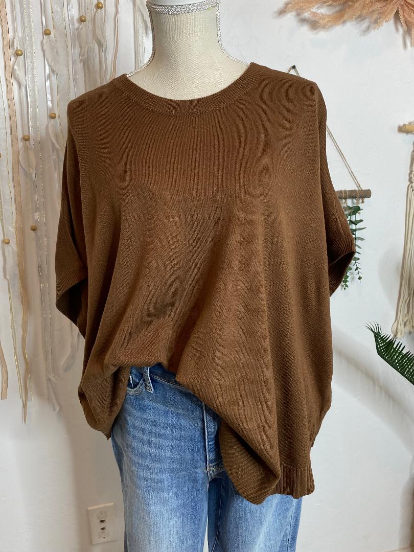 Lightweight Sweater Top in 4 Colors - Batwing Style