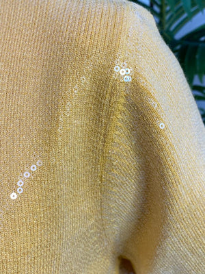 Sunflower Yellow Sequin Top