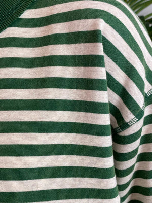 Brown or Hunter Green Striped Pullover