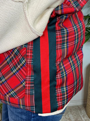Tartan Plaid Puffer Vest