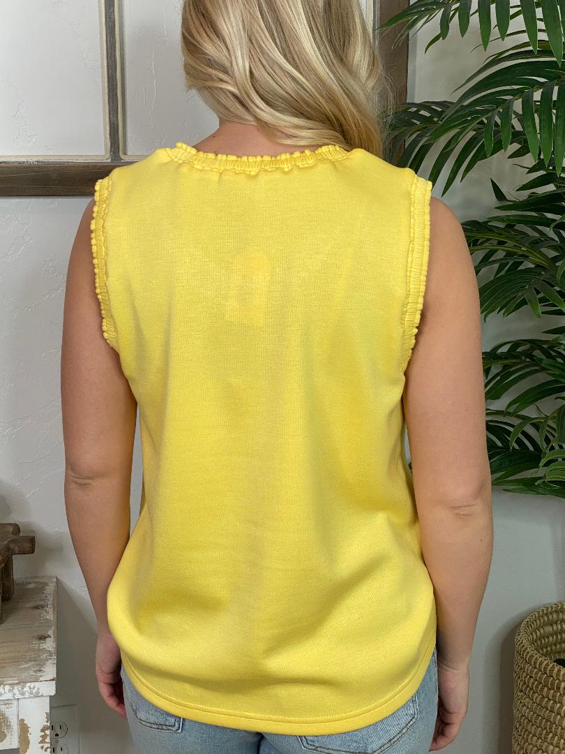 Tank with Ruffle Trim