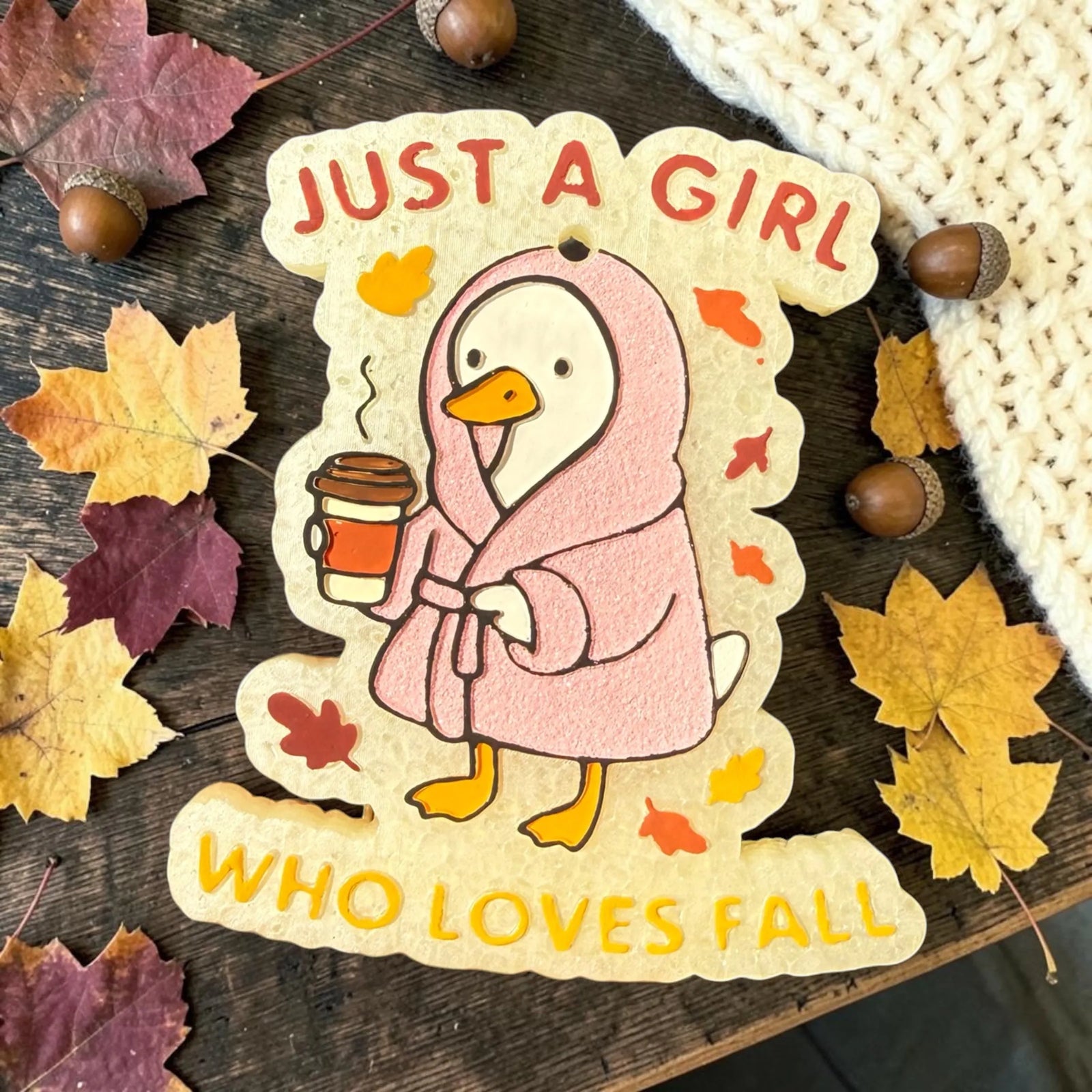 Just A Girl Who Loves Fall Car Freshie