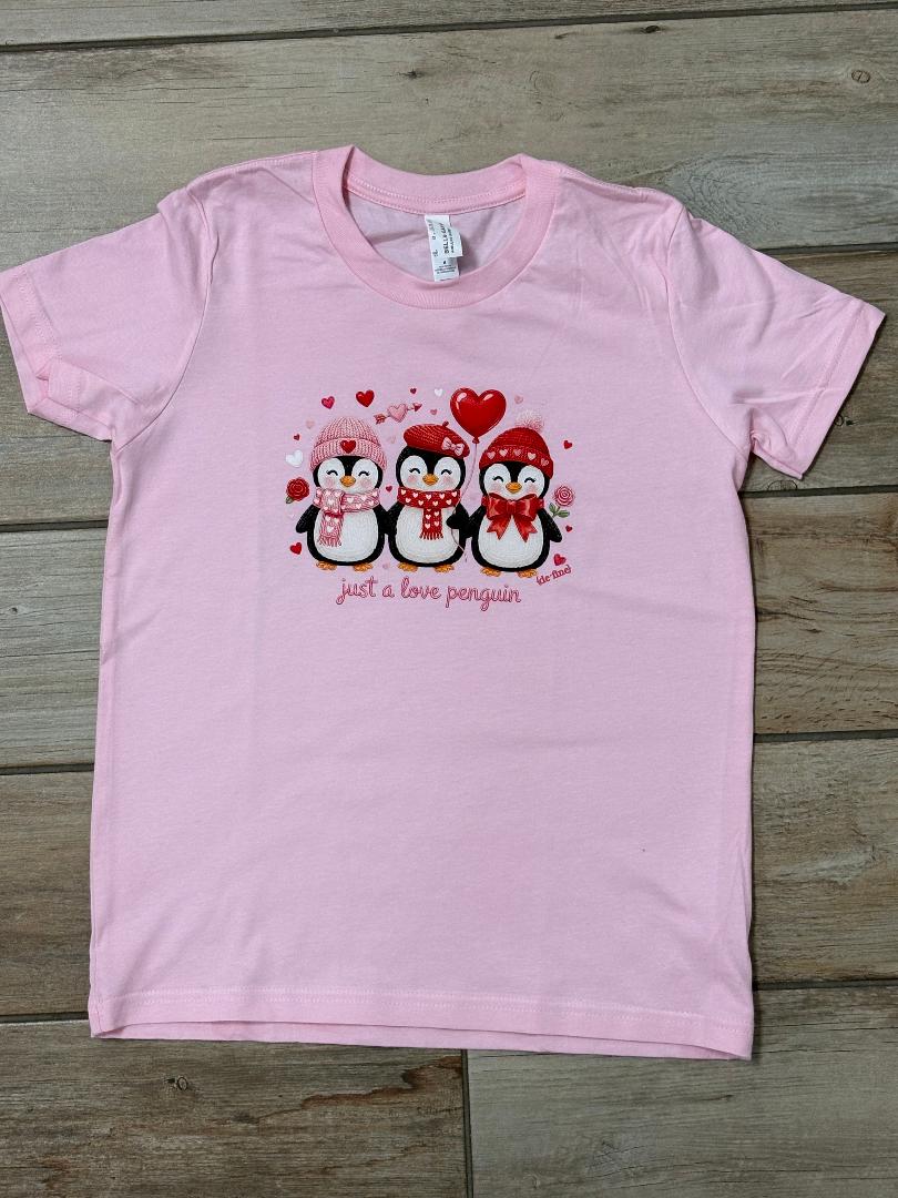 Just A Love Penguin Graphic Tee Youth and Adult
