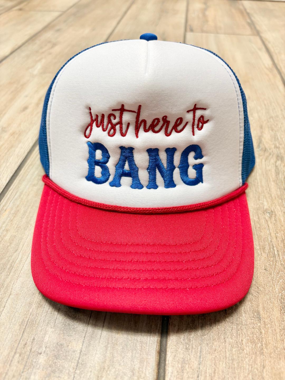 Just Here To Bang Foam Hat