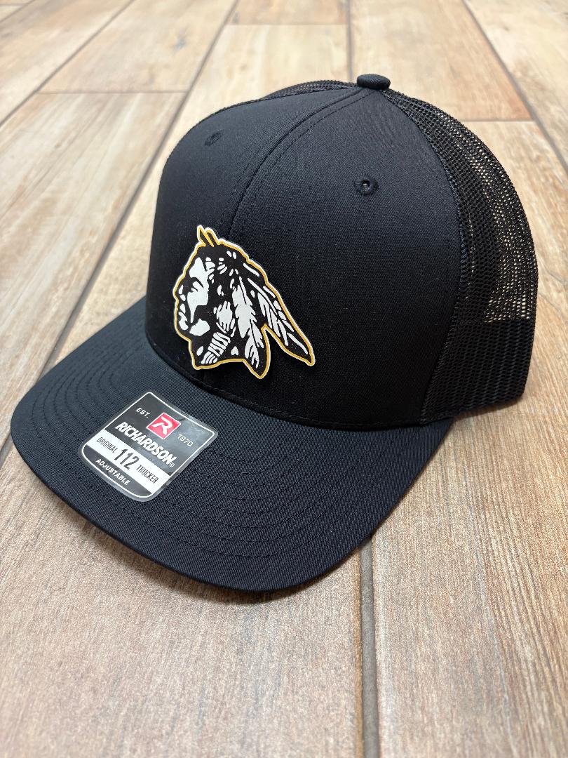 Tecumseh Savages Leatherette Patch Hats