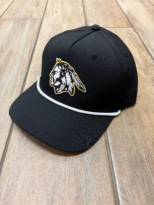 Tecumseh Savages Leatherette Patch Hats