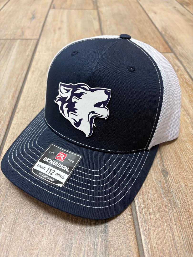 Shawnee Wolves Leatherette Patch Hats