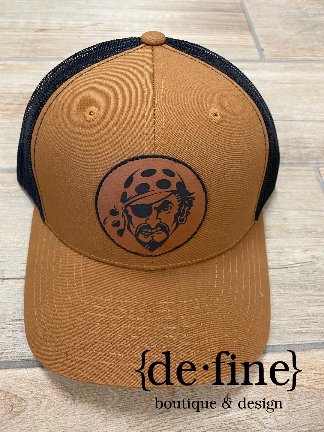 Dale Pirate Head Patch Trucker Hats