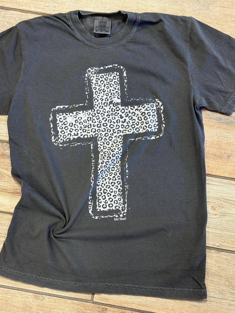 Leopard Cross Graphic Tee