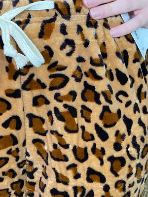 Leopard or Teddy Bear PJ Fleece Pants