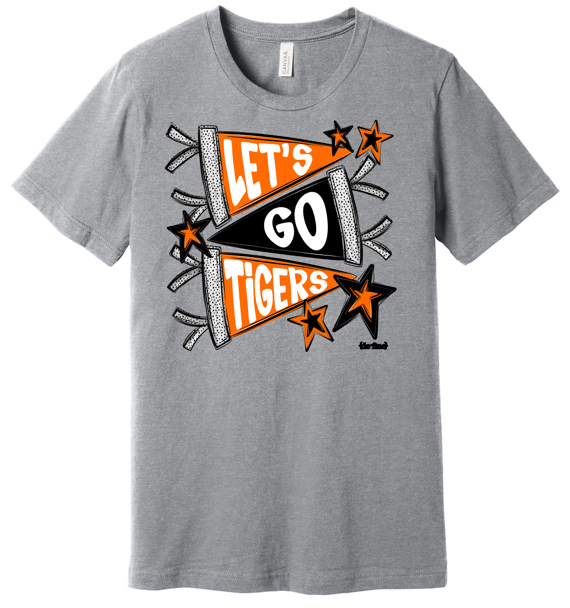 Let's Go Tigers Pennant Tee or Sweatshirt