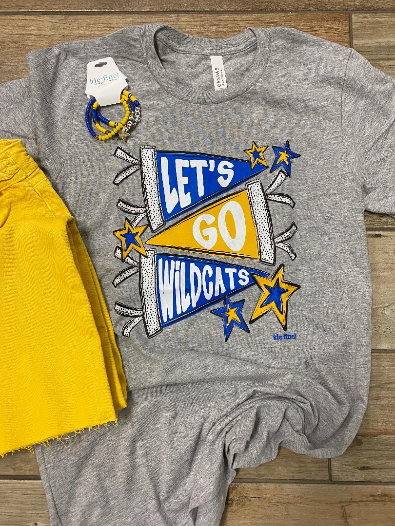 Let's Go Wildcats Pennant Tee or Sweatshirt