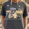 Literally Just a Bleacher Creature Ballfield Raccoon Graphic Tee