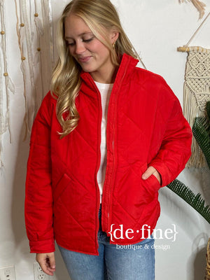 Red Puffer Jacket