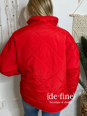 Red Puffer Jacket