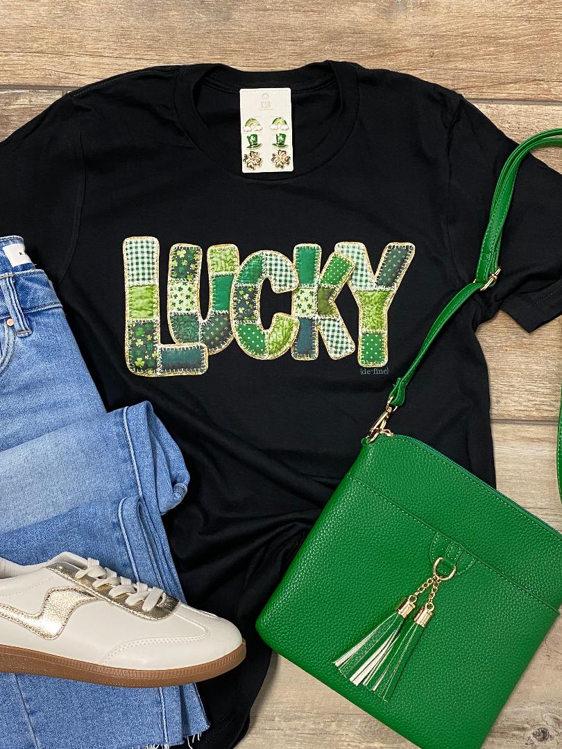 Lucky Quilted Graphic Tee